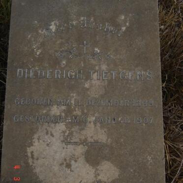 TIETGENS Diederich 1849-1907