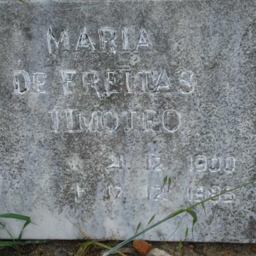 TIMOTEO Maria De Freitas 1900-1985