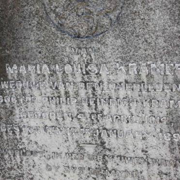 KRAMER Maria Louisa 1814-1892