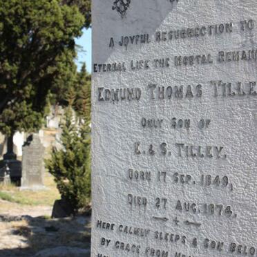 TILLEY Edmund Thomas 1849-1874