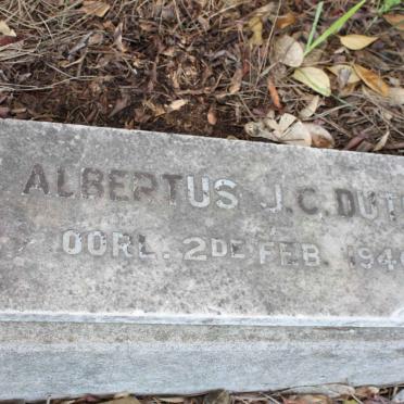 TOIT Albertus J.C., du -1946