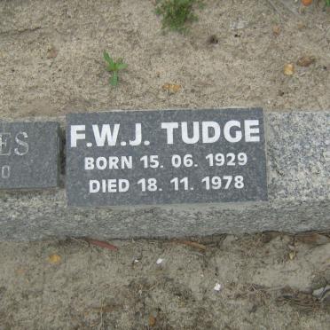 TUDGE F.W.J. 1929-1978