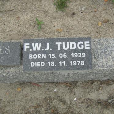 TUDGE F.W.J. 1929-1978