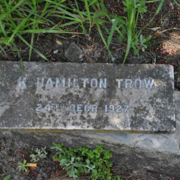TROW K., HAMILTON -1927