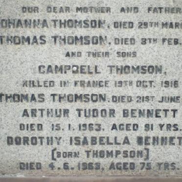 THOMSON :: BENNET