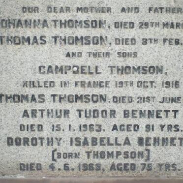 THOMSON :: BENNET
