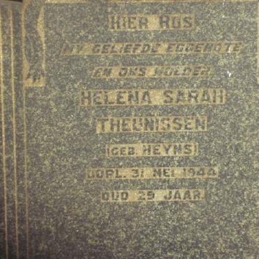 THEUNISSEN Helena Sarah nee HEYNS -1944