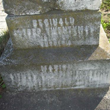 TWENTYMAN Reginald Alfred -?? :: Mc INTYRE  Marion A. -1905
