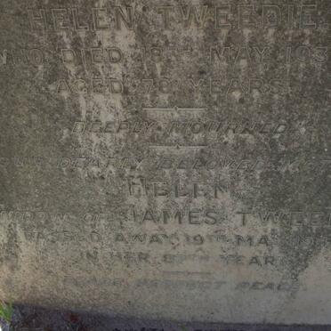 TWEEDIE James -1934 &amp; Helen -1945 :: TWEEDIE Evelyn Yule -1915 :: TWEEDIE Arthur Clement -1933