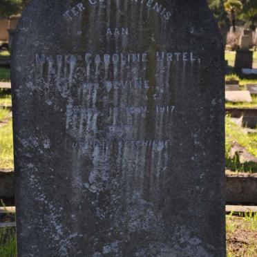 URTEL Maria Caroline nee DEVINE -1917