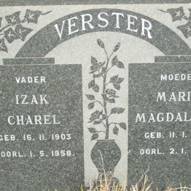 VERSTER Izak Charel 1903-1958 &amp; Maria Magdalena 1914-1973