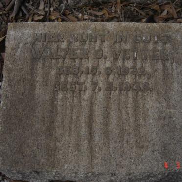VETTER Walter O. 1932-1949
