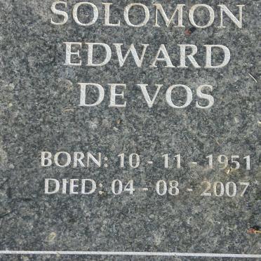 VOS Solomon Edward, de 1951-2007
