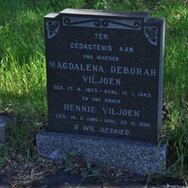 VILJOEN Magdalena Deborah 1873-1942 :: VILJOEN Hennie 1906-1929