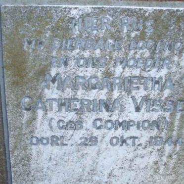 VISSER Margarietha Catherina nee COMPION -1944
