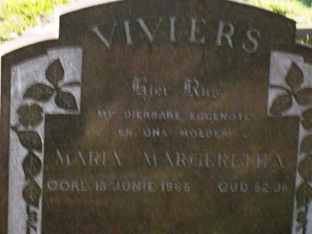 VIVIERS Maria Margaretha -1966