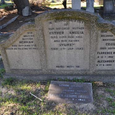 VINCENT Sydney -1943 &amp; Esther Amelia -1918 :: VINCENT Norman -1912