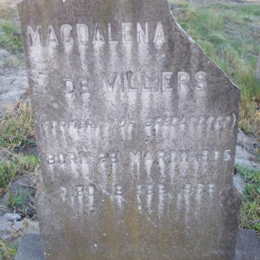 VILLIERS Magdalena, de 1905-1958