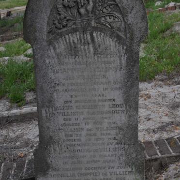 VILLIERS Johannes Philippus, de -1917 &amp; Magdalena Elizabeth Leonora ROSSOUW 1842-1931 :: VILLIERS Benjamin, de 1878-1930