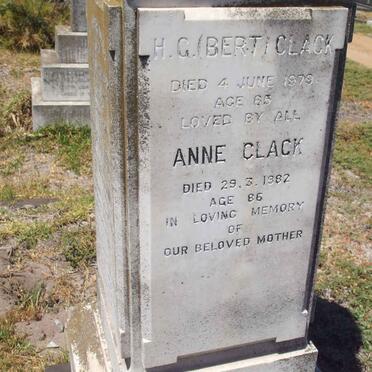 CLACK H.G. -1979 &amp; Anne -1982