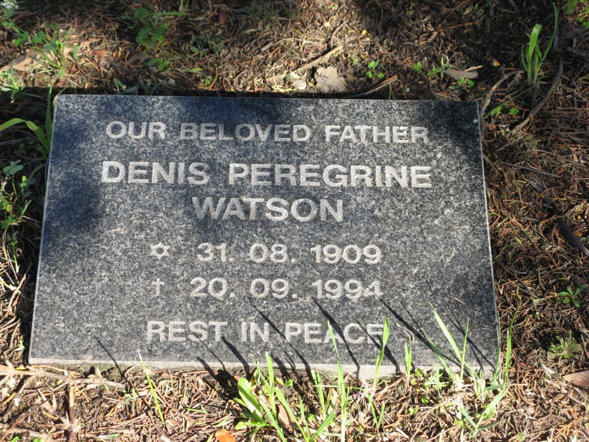 WATSON Denis Peregrine 1909-1994