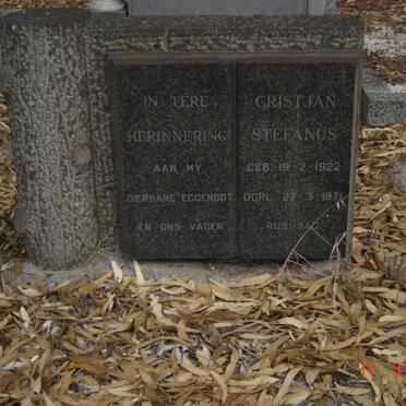 WATT Cristjan Stefanus, v.d. 1922-1971