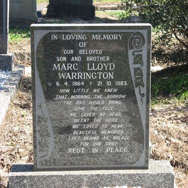 WARRINGTON Marc Lloyd 1964-1983