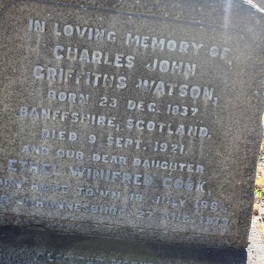 WATSON Charles John Griffiths 1837-1921 :: COOK Ethel Winifred 1881-1919