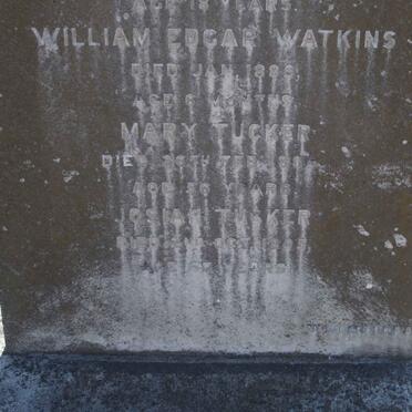 WATKINS William Edgar -1889 :: TUCKER Mary 1886 :: Tucker Josiah 1895