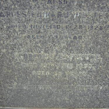 WESTERTON Charles Edward -1928 :: LA FEUVRE Florence -1955 :: BARTLEMAN Eleanor Wilsden