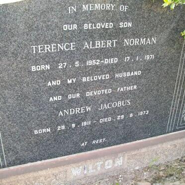 WILTON Andrew Jacobus 1911-1973 :: WILTON Terence Albert Norman 1952-1971