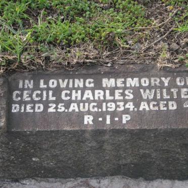 WILTER Cecil Charles -1934