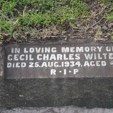WILTER Cecil Charles -1934