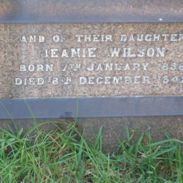 WILSON Jeanie 1858-1942