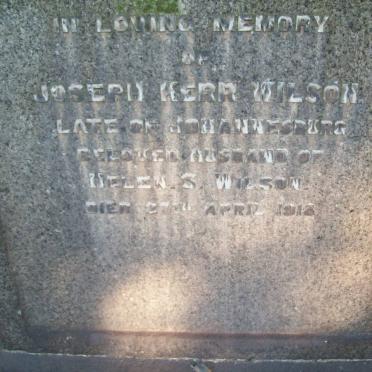 WILSON Joseph Kerr -1918