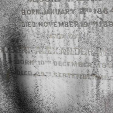 WILKIE Robert Alexander  1866-1905