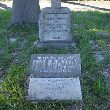 WILLMOT Edgard Walter -1928 :: WILLMOTT Emily M. -1958 :: WILLMOTT Arthur Edward -1980