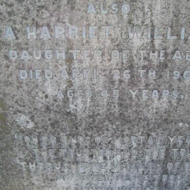 WILLIAMS Ada Harriet -1901