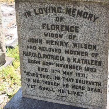 WILSON Florence 1883-1971