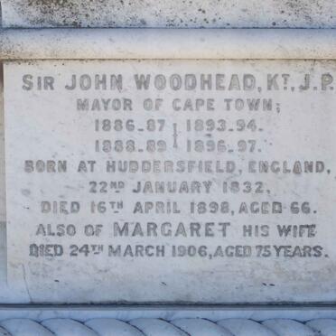 WOODHEAD John 1832-1898 &amp; Margaret -1906