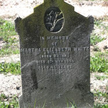 WHITE Martha Elizabeth nee BRINK -1895