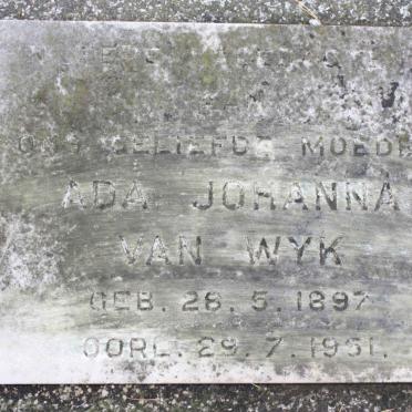 WYK Ada Johanna, van 1897-1951