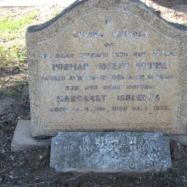 WYNNE Norman Joseph -1960 &amp; Margaret Isobella 1914-1975
