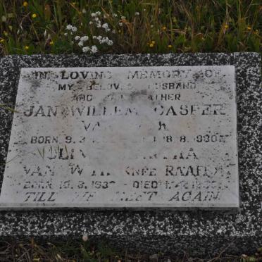 WYK Jan Willem Casper, van 1932-1980 &amp; Olive Martha RAAFF 1932-19?5