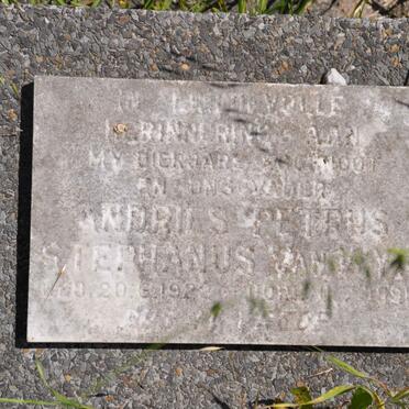 WYK Andries Petrus Stephanus, van 1922-1991