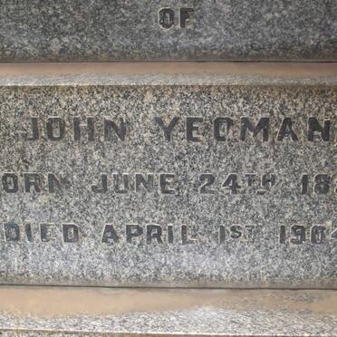YEOMAN John 1857-1904