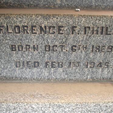 PHILIP Florence F. 1929-1949