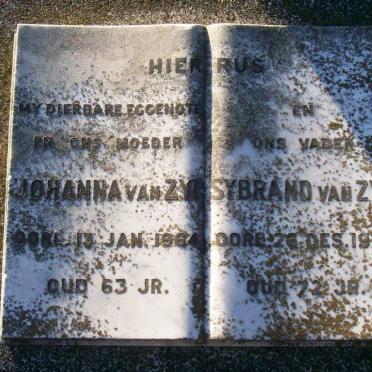 ZYL Sybrand, van -1972 &amp; Johanna -1964