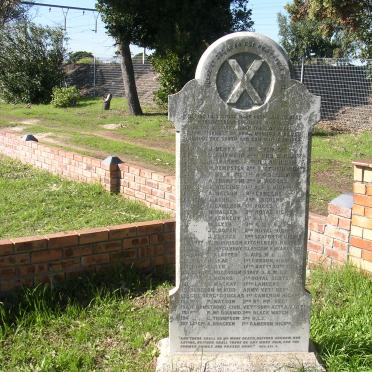 Anglo-Boer War: British soldiers who died at Wynberg Hospital