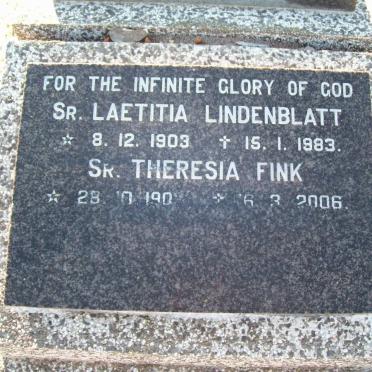 LINDENBLATT Leatitia 1903-1983 :: FINK Theresia 190?-2006